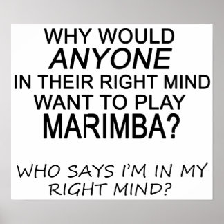 Right Mind Marimba Poster