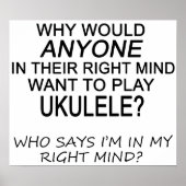 Right Mind Ukulele Poster (Voorkant)