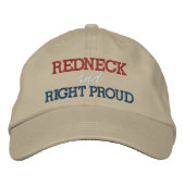 Right Proud Redneck Geborduurde Pet (Voorkant)