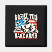 Right To Bare Arms George Washington Bodybuilder G Magneet (Voorkant)