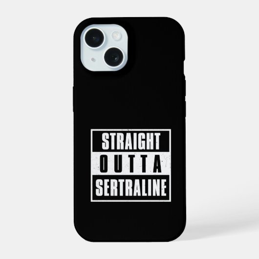 Right Uit Sertraline iPhone 15 Case (Achterkant)