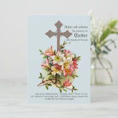 Righteous Cross Religious Uitnodiging (Staand voorkant)