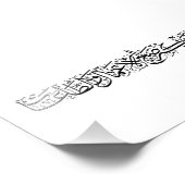 Righteous Deeds Accepted – Arabic Calligraphy Art  Foto Afdruk (Hoek)