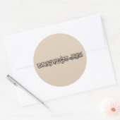 Righteous Deeds Accepted – Arabic Calligraphy Art  Ronde Sticker (Envelop)