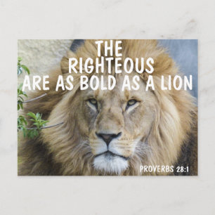 Righteous is vet als een leeuw briefkaart