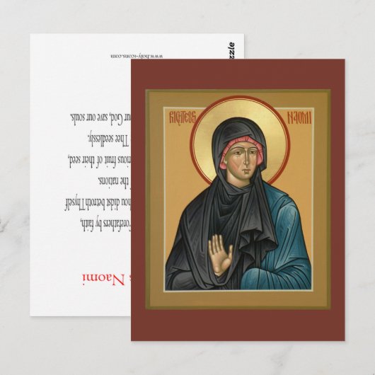 Righteous Naomi Prayer Card Briefkaart (Voorkant / Achterkant)