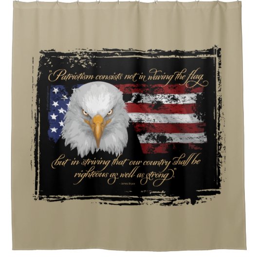 Righteous Patriotisme Douchegordijn (Voorkant)
