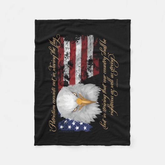 Righteous Patriotisme Fleece Deken (Voorkant)