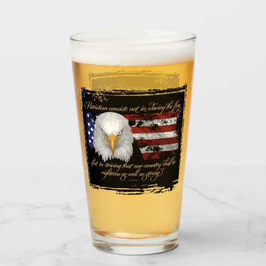 Righteous Patriotisme Glas (Voorkant gevuld)