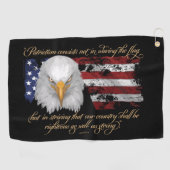 Righteous Patriotisme Golfhanddoek (Horizontaal)