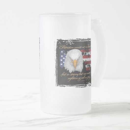 Righteous Patriotisme Matglas Bierpul (Voorkant rechts)