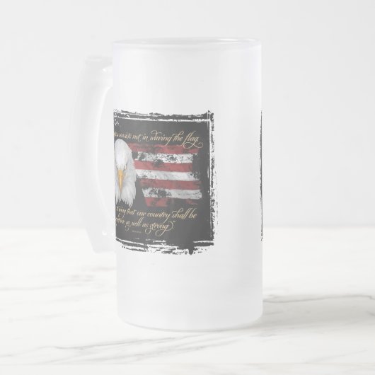 Righteous Patriotisme Matglas Bierpul (Voorkant links)