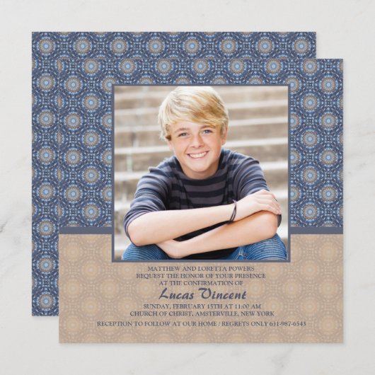 Righteous Photo Religious Uitnodiging (Voorkant / Achterkant)