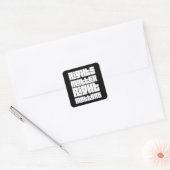Rights Matter Right Matters (retro wit) Vierkante Sticker (Envelop)