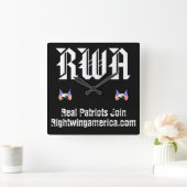 Rightwingamerica.com Vierkante Klok (Huis)