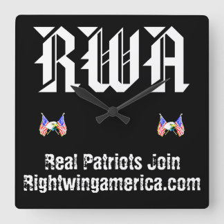 Rightwingamerica.com Vierkante Klok