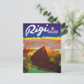 Rigi berg, Zwitserland Briefkaart (Staand voorkant)