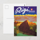 Rigi berg, Zwitserland Briefkaart (Voorkant / Achterkant)