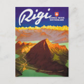 Rigi berg, Zwitserland Briefkaart (Voorkant)