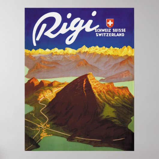 Rigi berg, Zwitserland Poster (Voorkant)