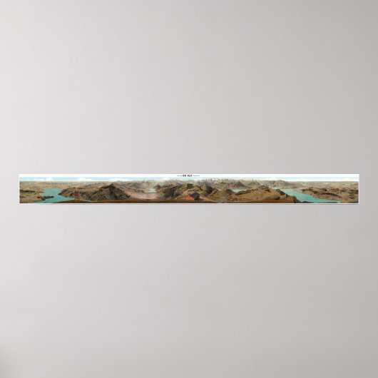 RIGI KULM Swiss Alps Panorama 360° Poster (Voorkant)