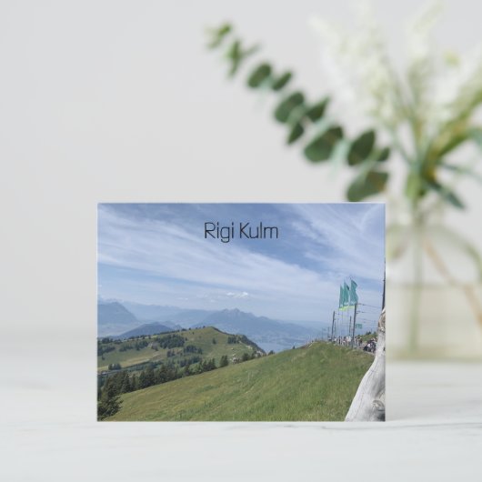 Rigi Kulm Zwitserland Briefkaart (Staand voorkant)