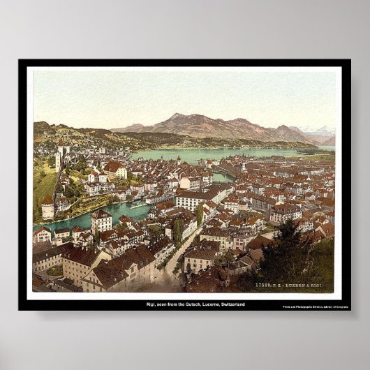Rigi, Lucerne, Zwitserland Poster (Voorkant)