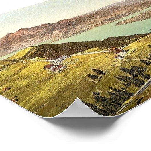 Rigi Staffel en Pilatus, Rigi, Zwitserland classi Poster (Hoek)