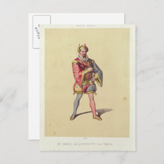 Rigoletto uit 'Rigoletto' Briefkaart (Voorkant / Achterkant)