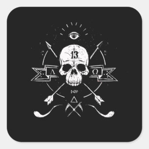 Rigor Mortis Vierkante Sticker