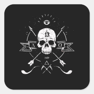 Rigor Mortis Vierkante Sticker