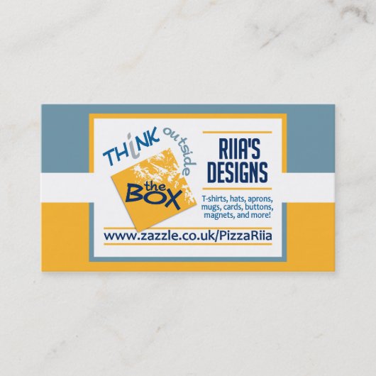 Riia's Design visitekaartjes (Voorkant)
