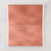 Rij 20s Grote Gatsby Copper Art Deco Wedding Plaatskaartje (Binnenkant ongevouwen)