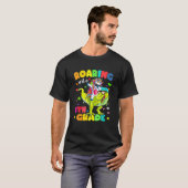 Rij 5th Grade Unicorn Riding Dinosaur terug naar T-shirt (Voorkant volledig)
