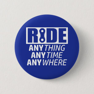 Rij, Alles, Altijd, Overal Ronde Button 5,7 Cm