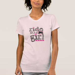 Rij als een meisje - sportfiets t-shirt