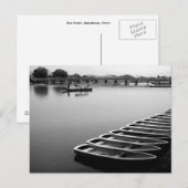 Rij Boats: Arashiyama, Briefkaart van Kyoto (Voorkant / Achterkant)