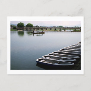 Rij Boats: Arashiyama, Briefkaart van Kyoto