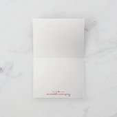 Rij Boots met bloemen Bedankkaart (Binnen)