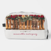 Rij Boots met bloemen Toilettasje (Voorkant)