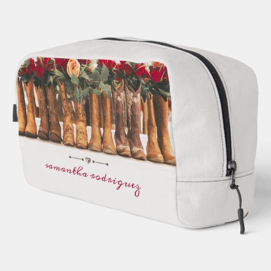 Rij Boots met bloemen Toilettasje (Rechterhoek)