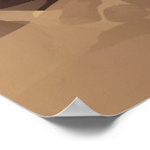 Rij de ringen van de poster van Saturn Travel. (Hoek)