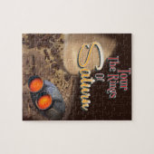 Rij de ringen van de poster van Saturn Travel. Legpuzzel (Horizontaal)