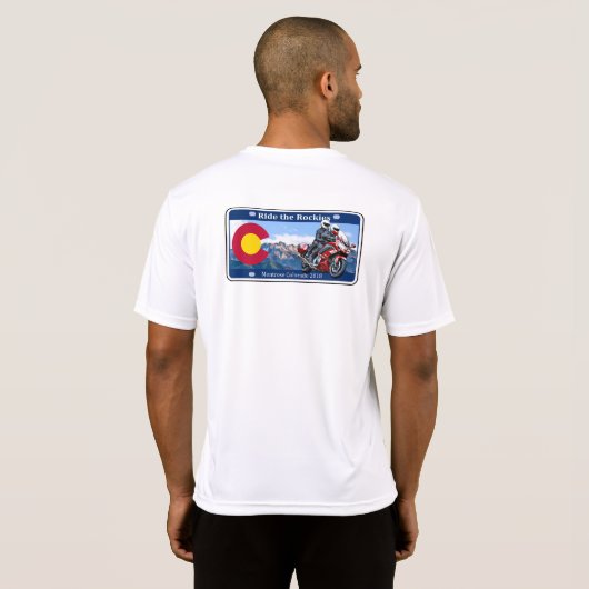 Rij de Rockies t-short T-shirt (Achterkant volledig)
