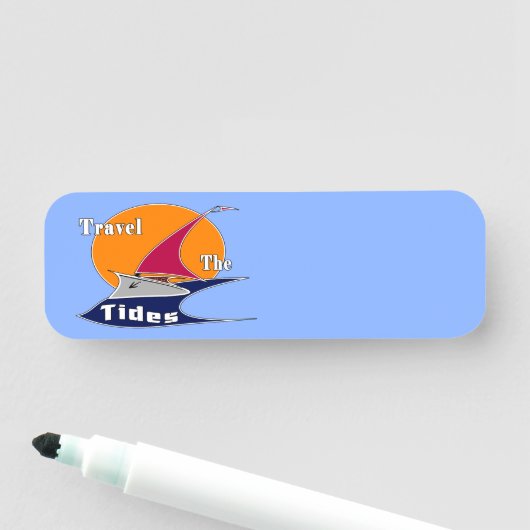 Rij de tij naamplaatje (In situ)