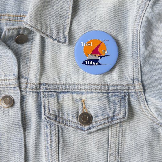 Rij de tij ronde button 5,7 cm (In situ)