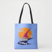 Rij de tij tote bag (Voorkant)
