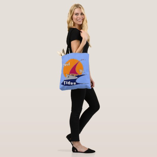 Rij de tij tote bag (Op model)