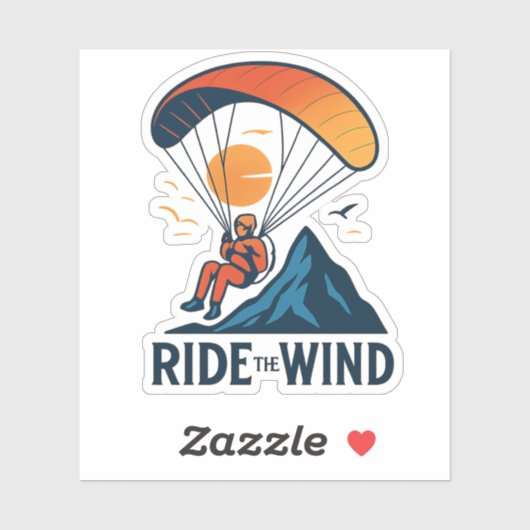 Rij de wind sticker (Vel)