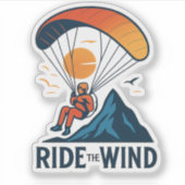 Rij de wind sticker (Voorkant)